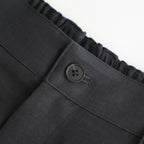 VIS/LI BRIGHT TWILL WIDE EASY TROUSERS #DARK CHARCOAL [ST.1466]