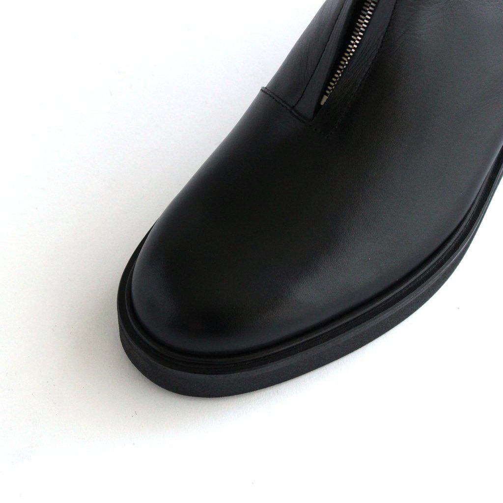 FRONT-ZIP BOOTS #BLACK [BSS2234005]