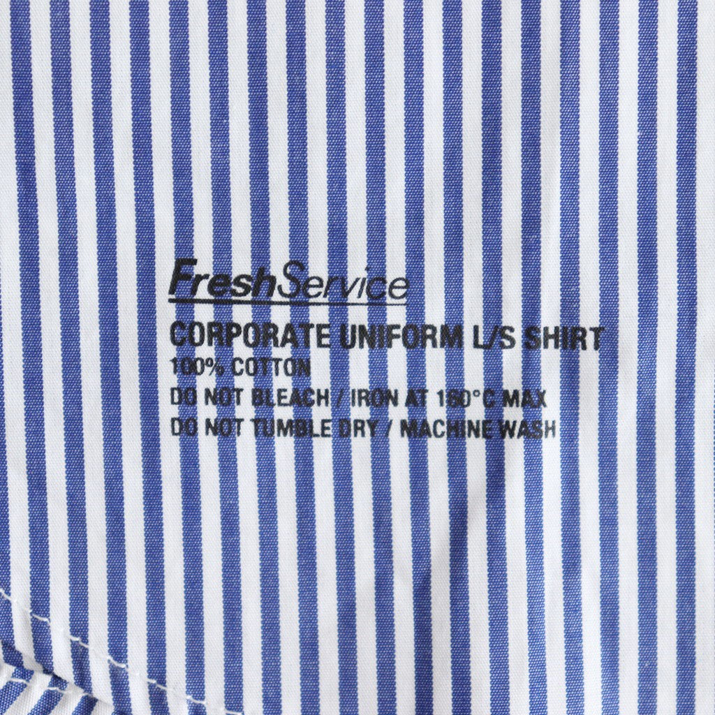 CORPORATE UNIFORM L/S SHIRT #BLUE STRIPE [FSC253-50105B]