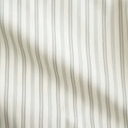 COTTON SILK STRIPE SHIRT #LIGHT GRAY STRIPE [A26AS01CS]