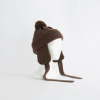 WOOL STANDARD KNIT - 梵天/耳付き #BEIGE [NO.28254]