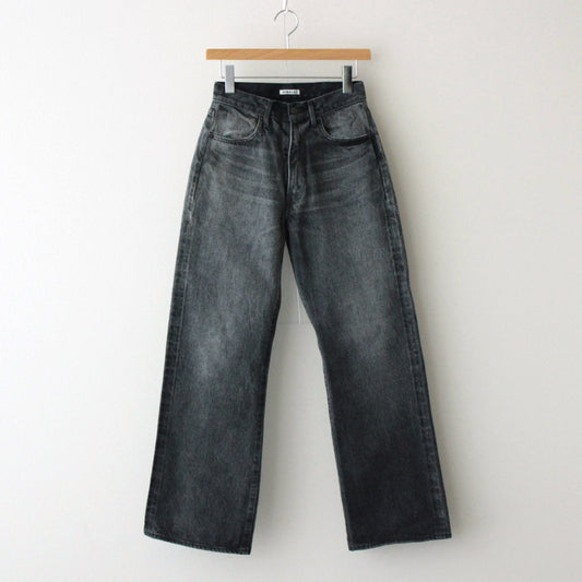 SELVEDGE FADED HEAVY DENIM PANTS #FADED BLACK [A24AP03DH]