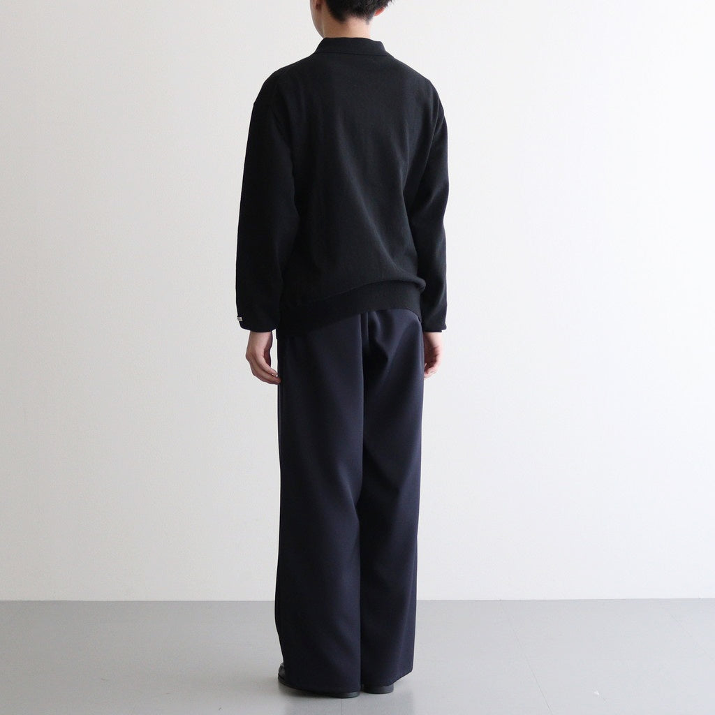 Scale Off Wool Wide Chef Pants #NAVY [GM241-40173B] – ciacura