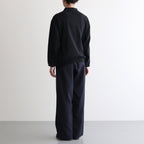 Scale Off Wool Wide Chef Pants #NAVY [GM241-40173B]