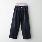 Selvage Denim Two Tuck Pants #BLACK_DARK FADE [GU261-40061DB]