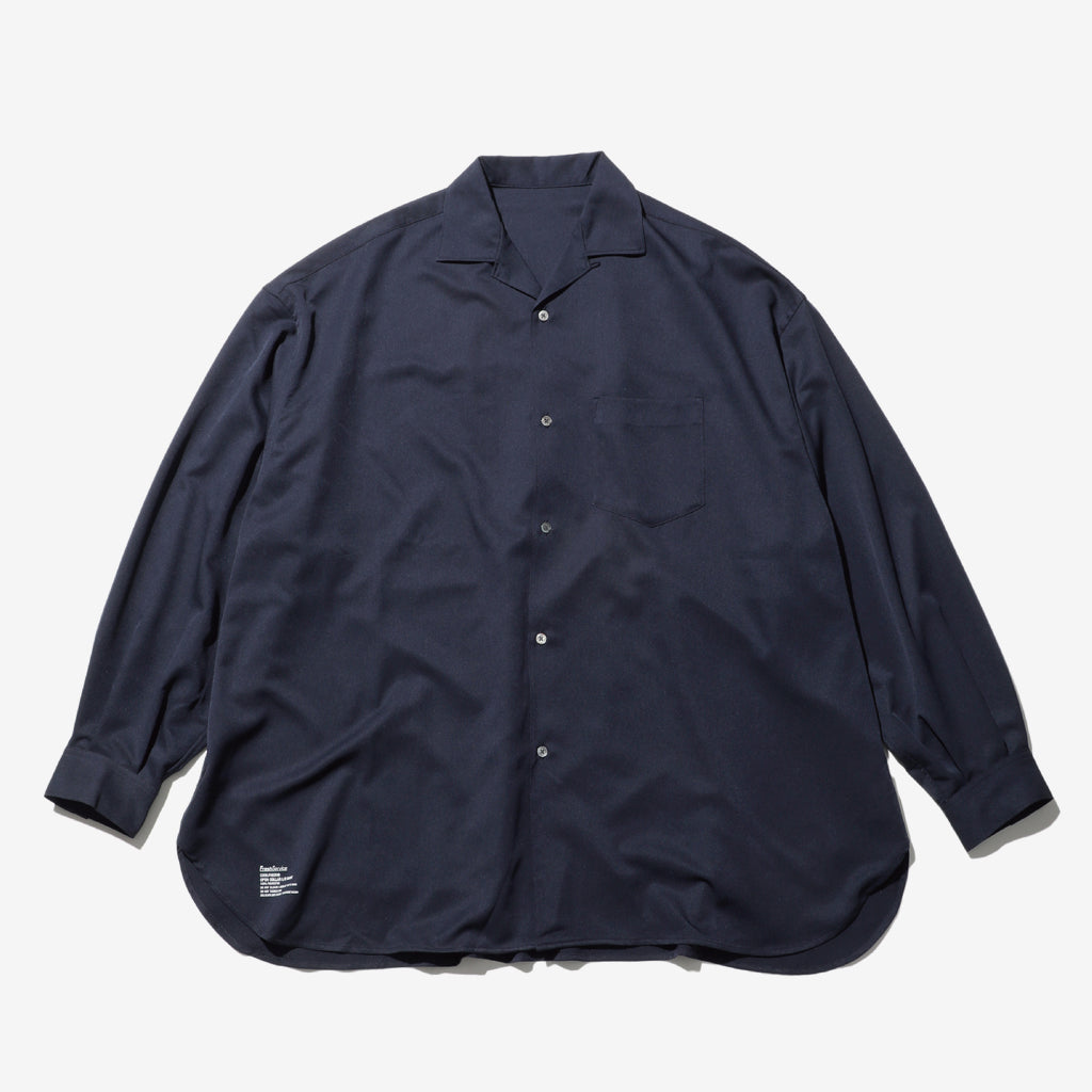COOLFIBER OPEN COLLAR L/S SHIRT #NAVY [FSC241-50133]