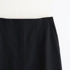 WOOL KID MOHAIR HOP SACK SLIT SKIRT #DARK NAVY [A25SS06MH]