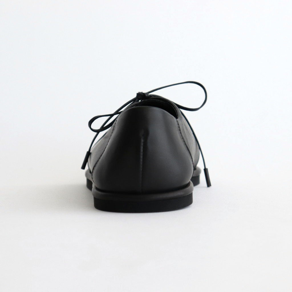 LEATHER LACE-UP SHOES #BLACK [A25AS06QD]