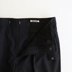 SUPER FINE TROPICAL WOOL SLACKS #TOP DARK NAVY [A25SP03WT]