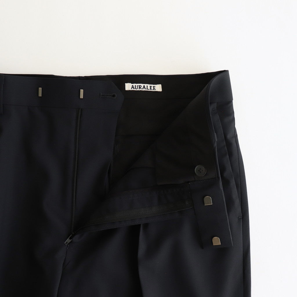 SUPER FINE TROPICAL WOOL SLACKS #TOP DARK NAVY [A25SP03WT]
