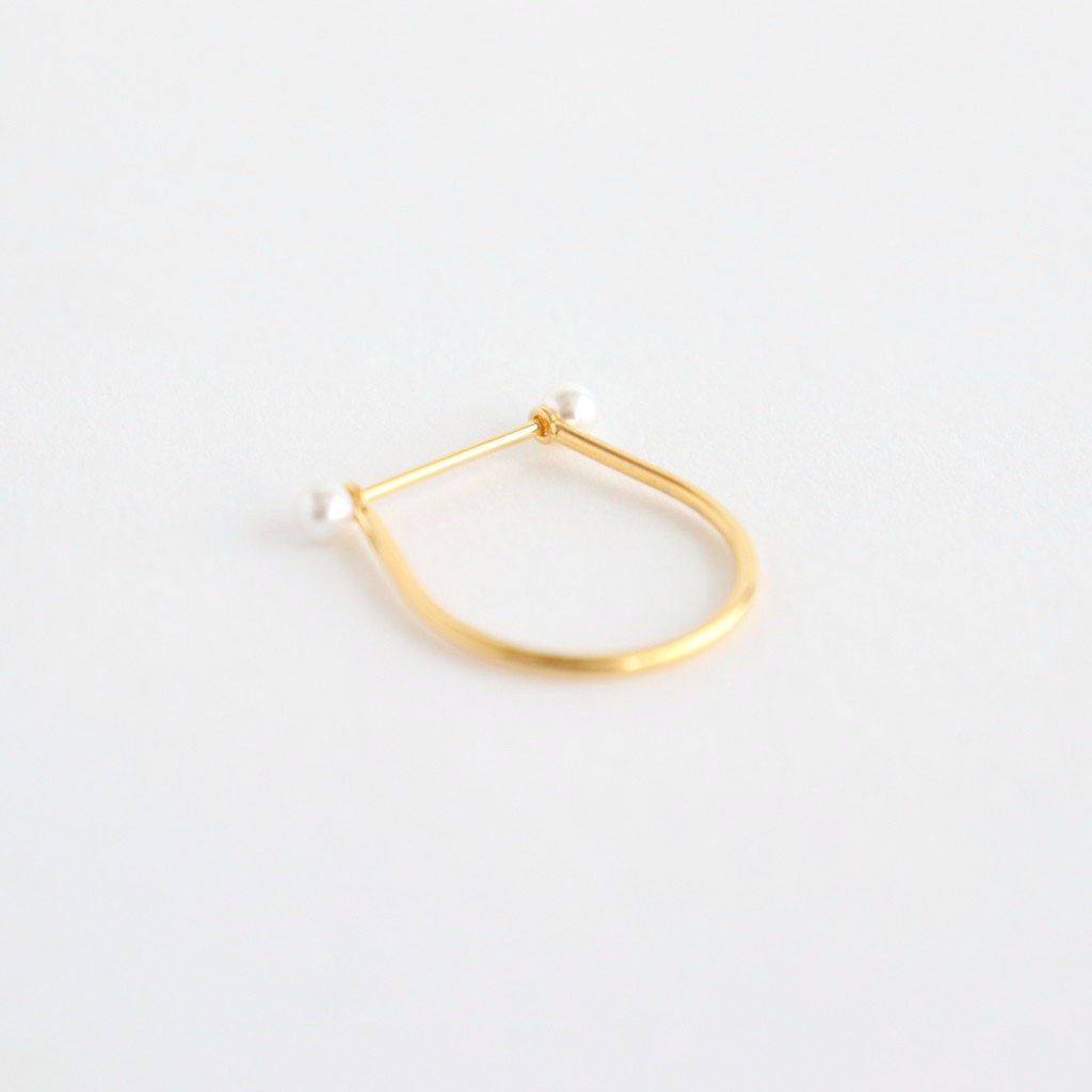 Skinny Pearl Ring #GLD [12510908]
