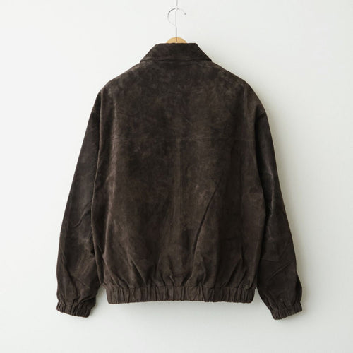 Suede Zip Blouson #D/BRN [12620204]