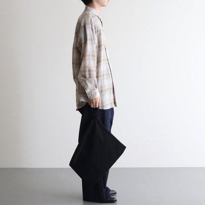 SHUKUJU WOOL COOKING COAT BAG #NAVY [K007W]