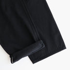 Selvage Denim Two Tuck Pants #BLACK_WASHED [GU253-40061RB]