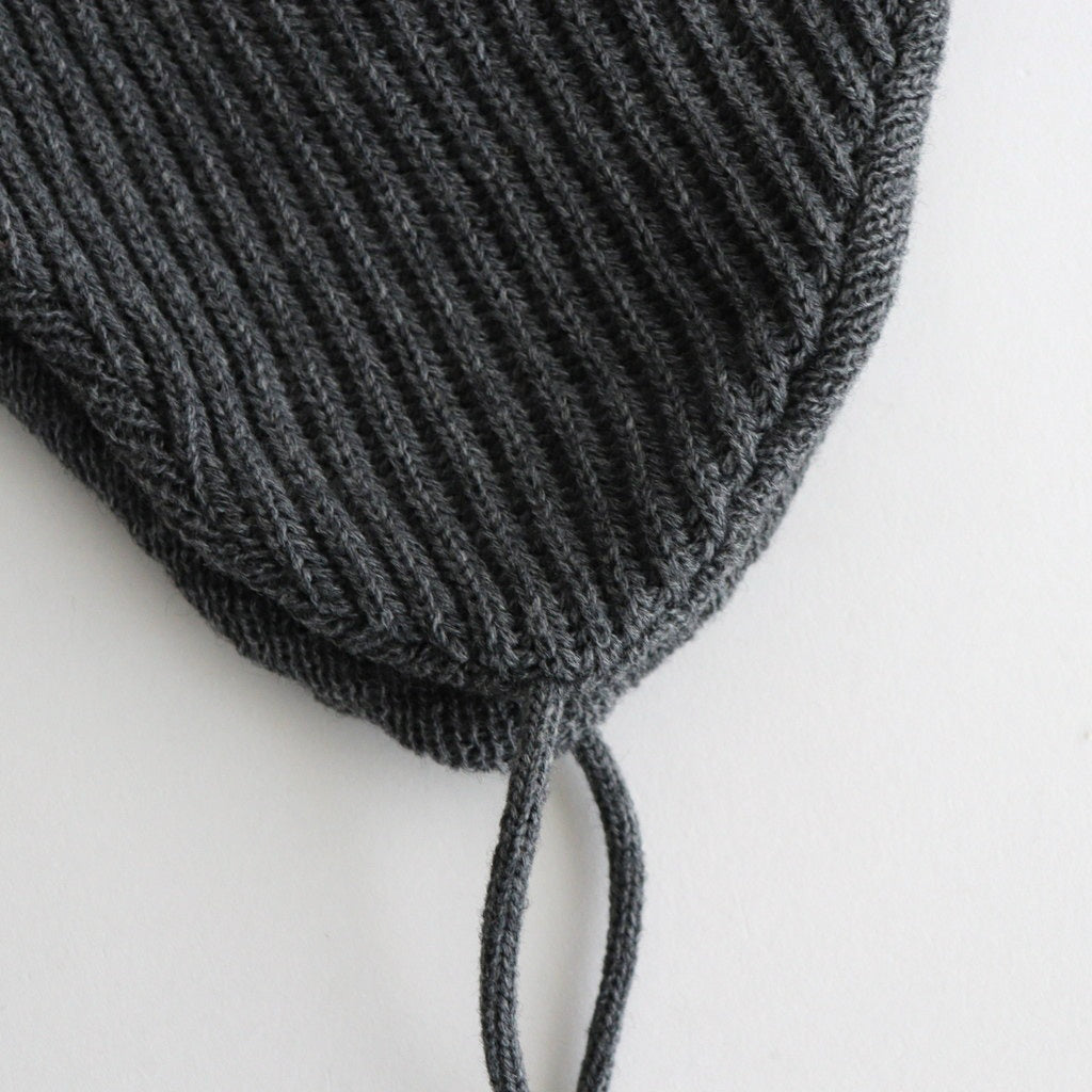 EAR FLAP BEANIE #D.GRAY [R5115-AW25]
