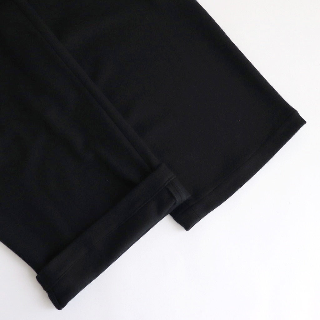 Wool Smooth Flannel Easy Wide Pants #BLACK [GU253-40223B]