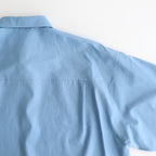 WASHED FINX TWILL BIG SHIRT #BLUE [A25AS02TN]
