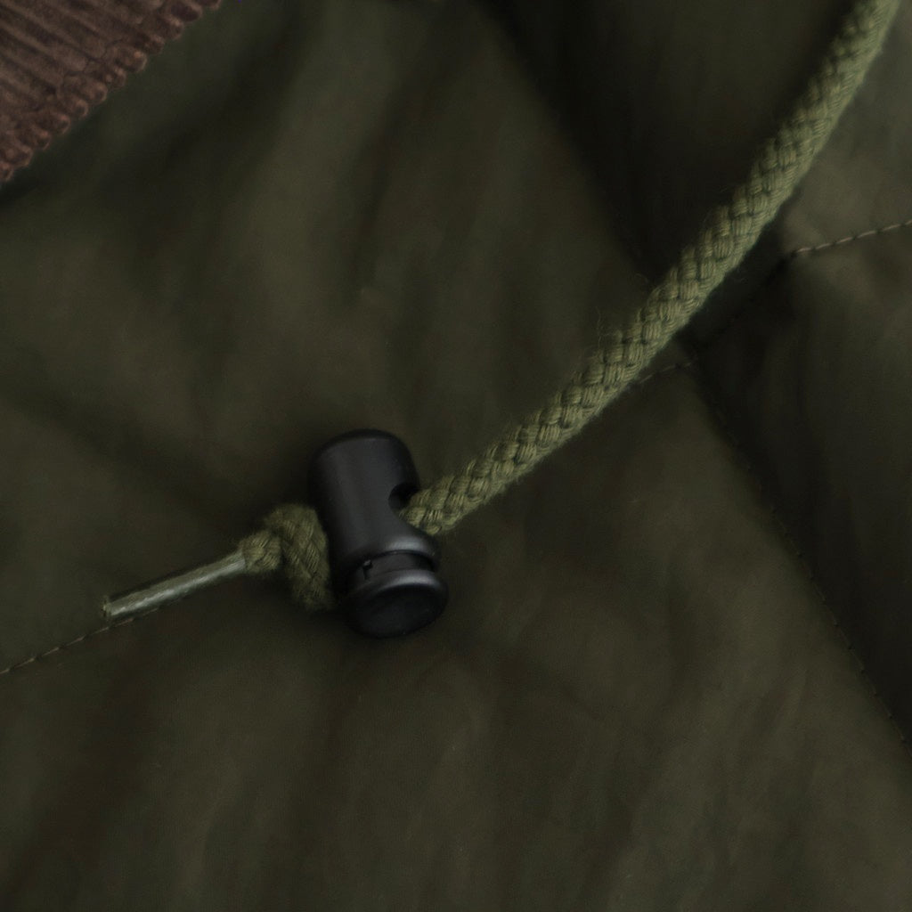 ナイロンタッサーキルトコート #KHAKI [HP-J026-051]