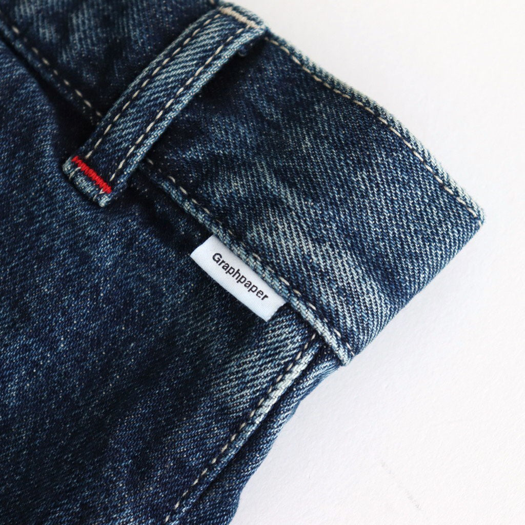 Selvage Denim Two Tuck Pants #INDIGO_DARK FADE [GU253-40061DB]