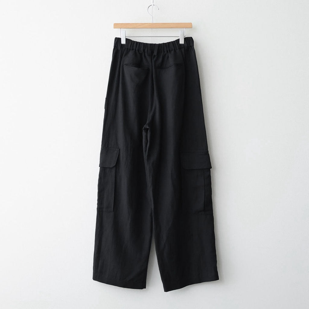 VIS/LI/RA TWILL CARGO TROUSERS #BLACK [ST.1434]