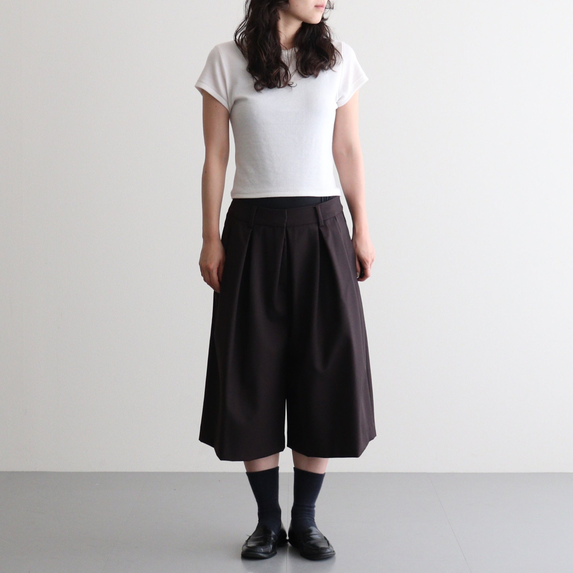 Twill Bermuda Pants D/BRN