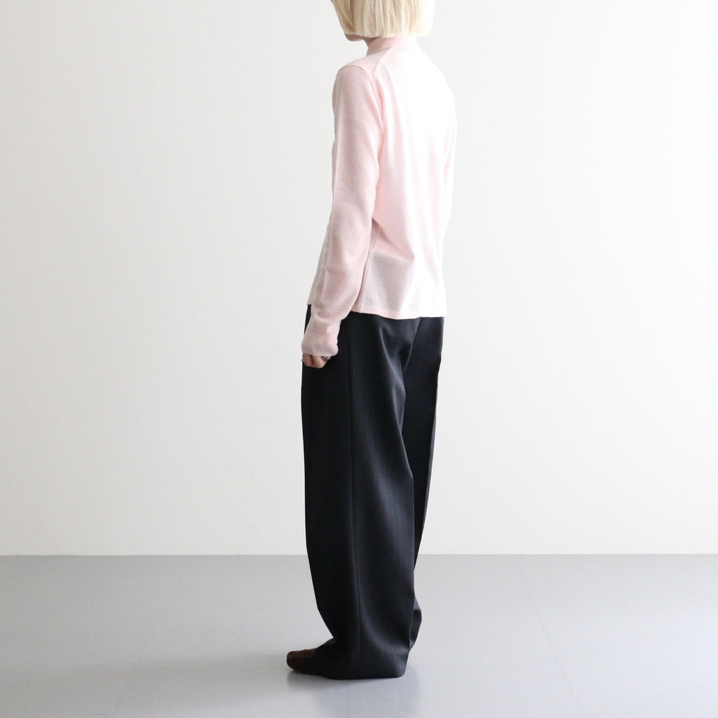 HIGH GAUGE SOFT CASHMERE KNIT SHIRT CARDIGAN #LIGHT PINK [A26AC03SM]