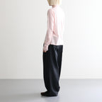 HIGH GAUGE SOFT CASHMERE KNIT SHIRT CARDIGAN #LIGHT PINK [A26AC03SM]