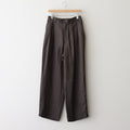 VIS/LI TWILL WIDE EASY TROUSERS #KHAKI [ST.1156]