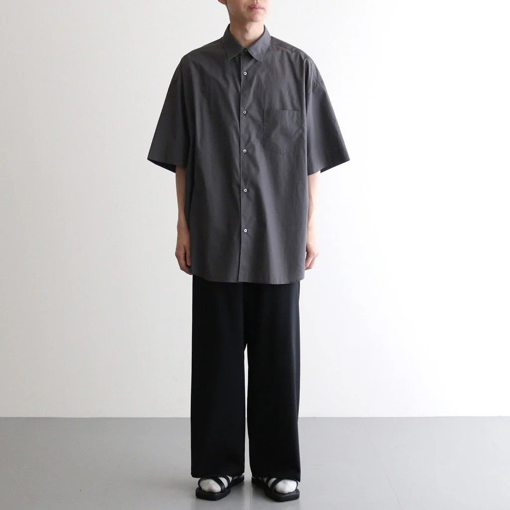 Broad S/S Oversized Regular Collar Shirt #C.GRAY [GM261-50003B]