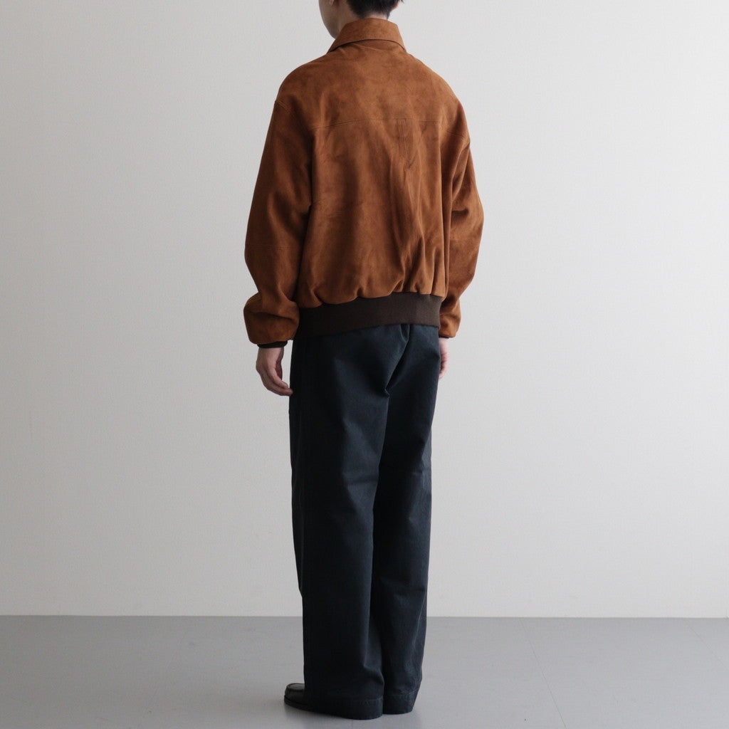 GOAT SUEDE ZIP BLOUSON #CAMEL BROWN [A25AB01GS]