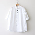 FHFSSH - コットン・ ポリコア タイプライター 半袖シャツ #01 Off White [SN_FR0405SH]