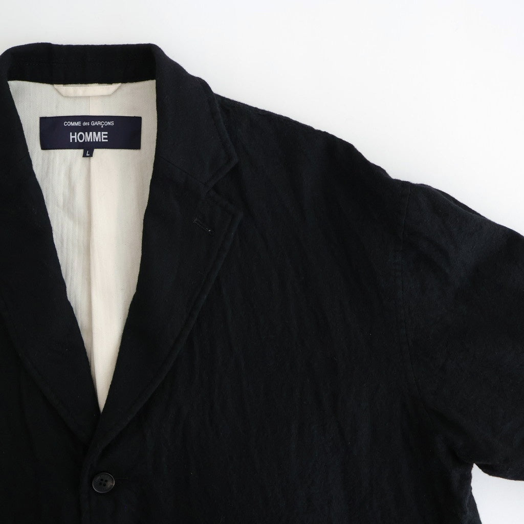 ウールサージ 製品縮絨ジャケット #BLACK [HP-J105-051]