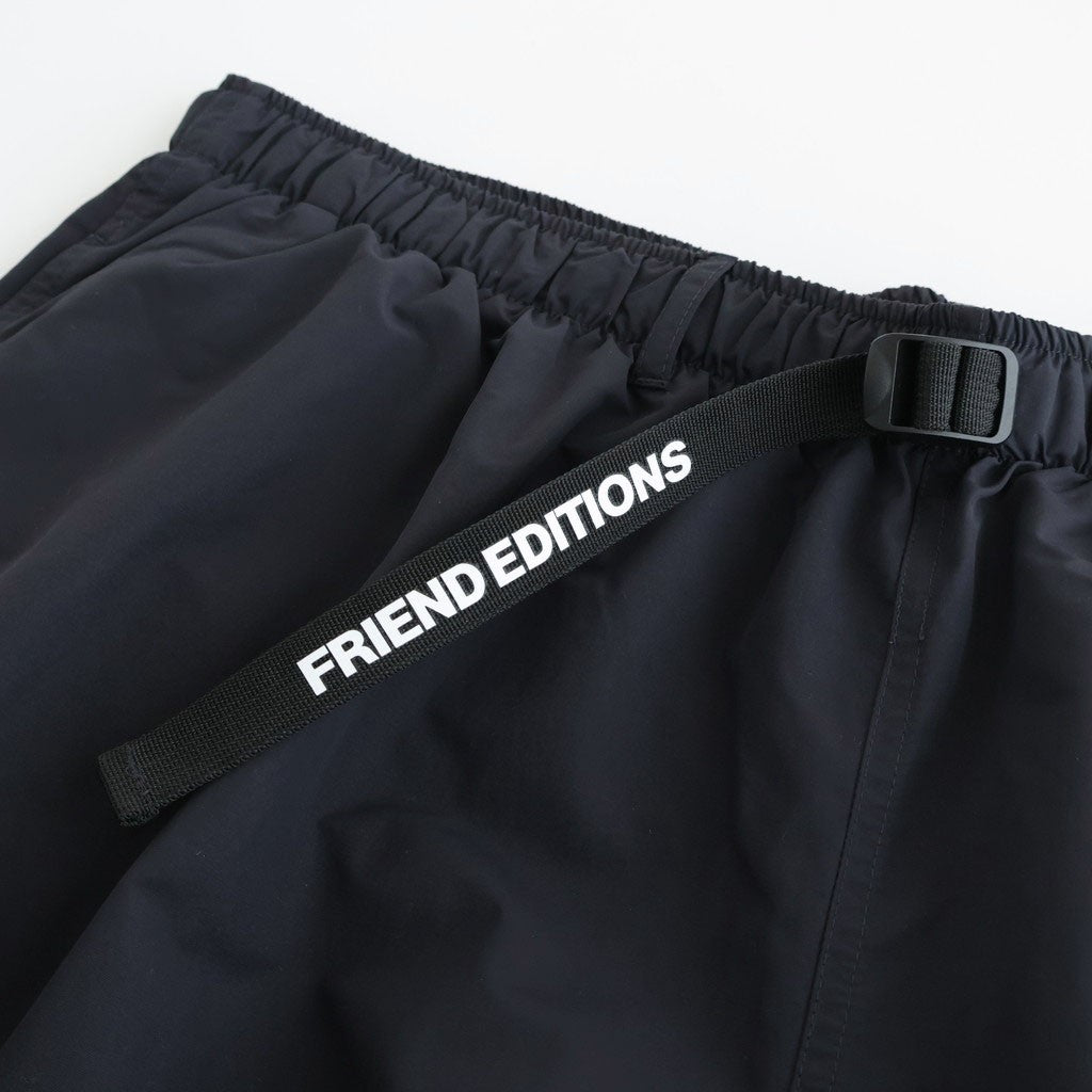 FRIEND EDITIONS ALL WEATHER SHORTS #BLACK [FSP261-90092FE]