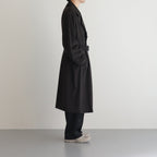 DOUBLE LAPELED DOUBLE BREASTED COAT #GINGHAM x BLACK [ST.603]