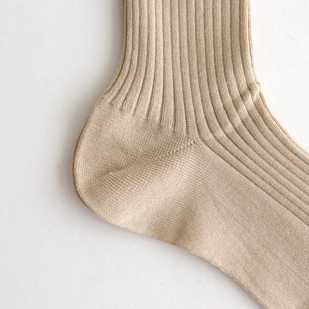 GIZA HIGH GAUGE SOCKS #BEIGE [A00S02SX-M]