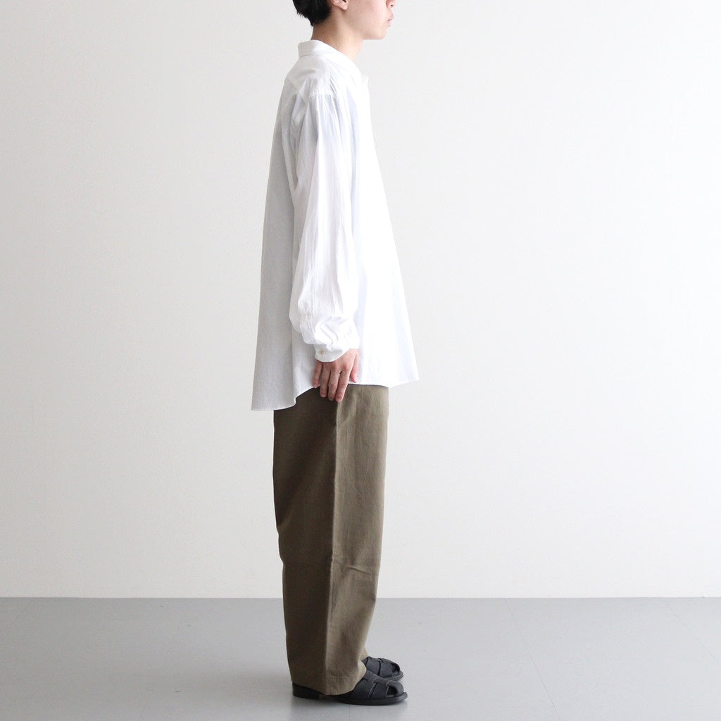 BUTTON SHIRT WIDE #white [13148]