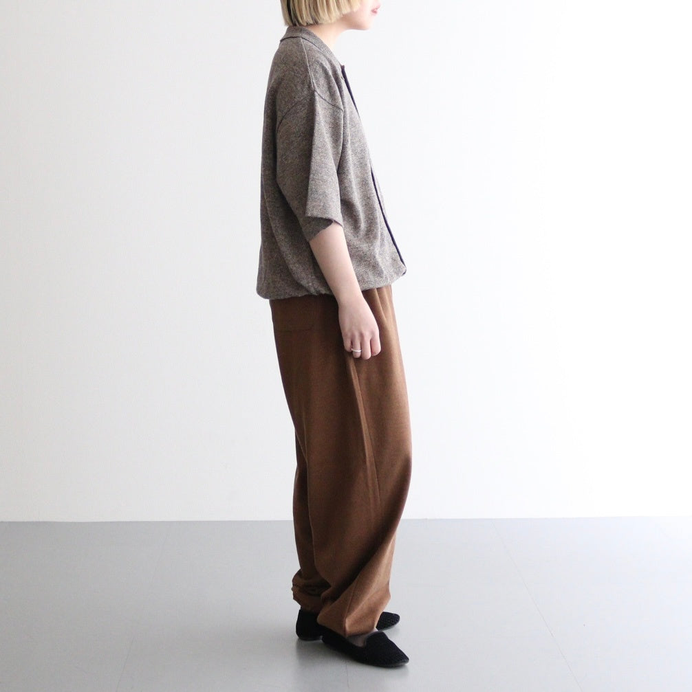 Hemp Knit Pants #Brown [2501-019]