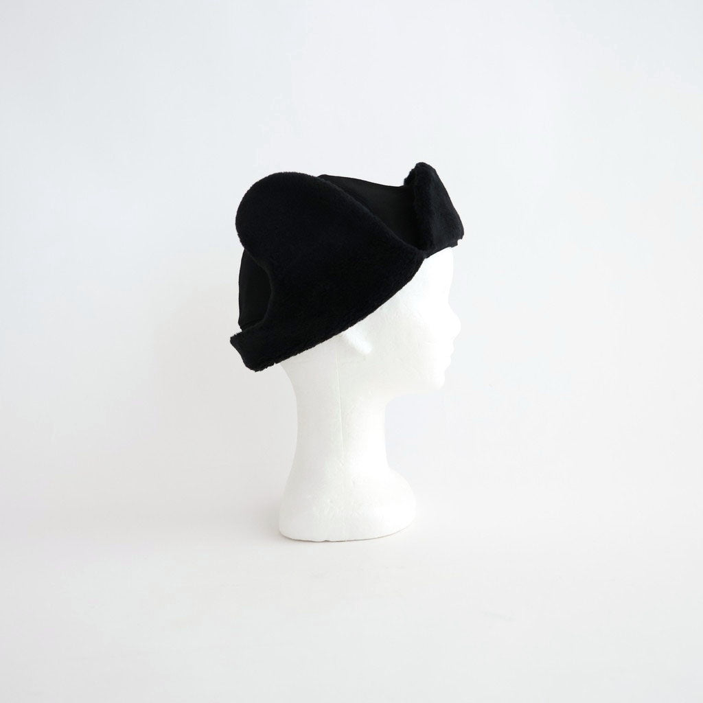 DRY WOOL BOMBER CAP #BLACK [NO.301382]