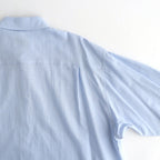 COTTON SILK OVERSIZED LS SHIRT #SAX [ST.1666]