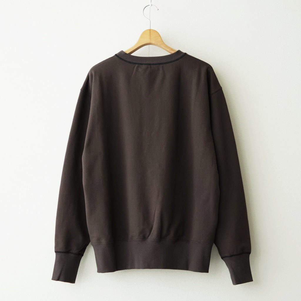 Plain Sweatshirt #Dark Brown [OFH011PO41]