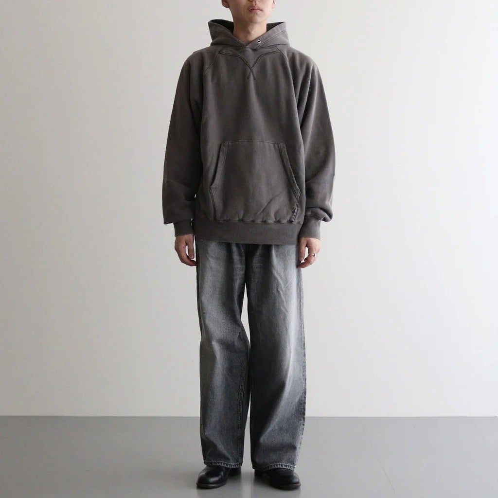 PIGMENT DYE HOODIE #DARK PURPLE [2541000904]