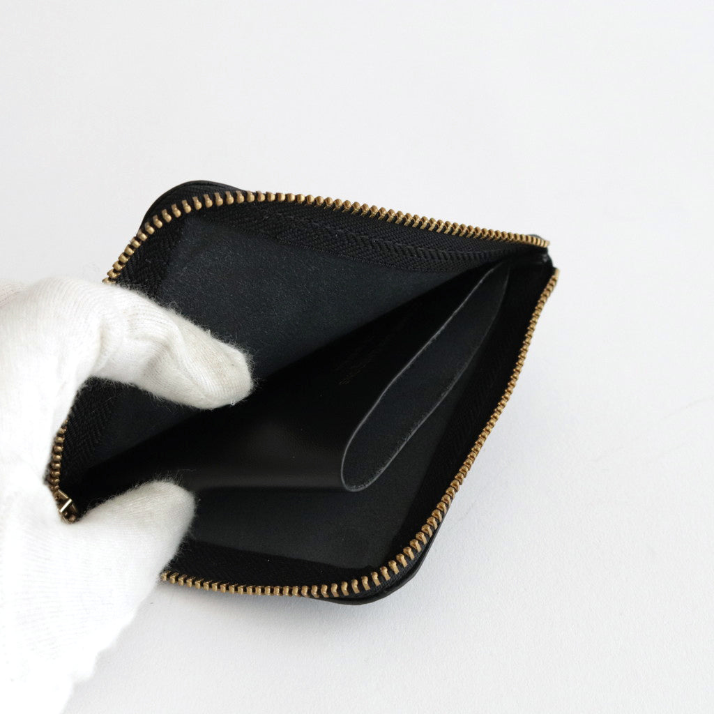 L-shaped ZIP wallet - CLASSIC LEATHER LINE #BLACK [8Z-D003-051]