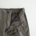 EXTRA FINE WOOL EASY LONG WIDE TROUSERS #GREIGE [ST.1611]