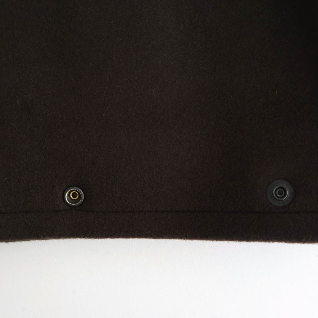 Melton Stand Collar Zip Blouson #BROWN [YK25FW01034B]