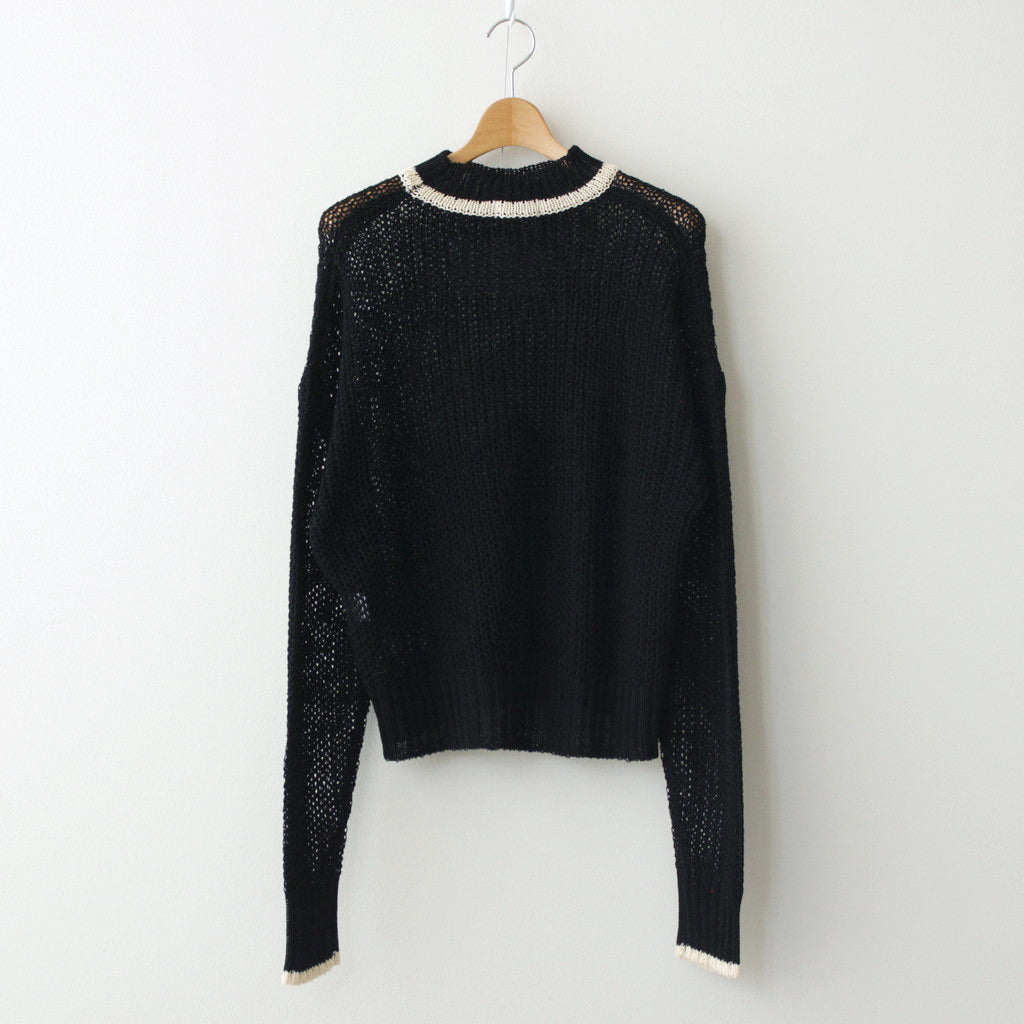 FILL SWEATER #BLACK [NG24S-06SW01C]