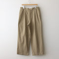 CHINO CLOTH PANTS TUCK STRAIGHT #khaki [13659]