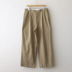 CHINO CLOTH PANTS TUCK STRAIGHT #khaki [13659]
