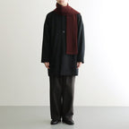 MERINO LAMBS WOOL SOCKSTOLE #D.BORDEAUX [R5128-AW25]