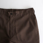 WOOLY TWILL TROUSERS #BROWN [FSC243-40178]