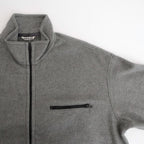 PURE SILK COMFORT FLEECE HALF ZIP P/O #TOP GRAY [A25AP02SF]